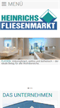 Mobile Screenshot of heinrichs-fliesenmarkt.de